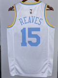 22-23 LAKERS REAVES #15 White Retro Top Quality Hot Pressing NBA Jersey