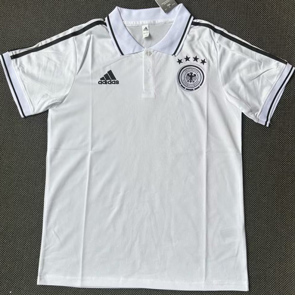 21-23 Germany White Classic Polo Short Sleeve