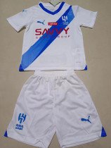 23-24 Al-Hilal Away Kids Soccer Jersey