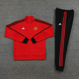 23-24 Man Utd Red Jacket Tracksuit #03