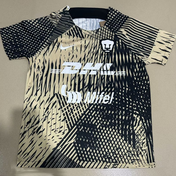 23-24 Club America Yellow Black Training shirts