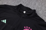23-24 Bayern Black Kids Half Pull Tracksuit #E707(童装) (半拉链)