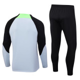23-24 LIV Grey Kids Half Pull Tracksuit (童装) (半拉链)