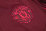 23-24 Man Utd Red Half Pull Tracksuit (半拉链)