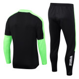 2023 JOMA Black Green Half Pull Tracksuit #3 (半拉链)