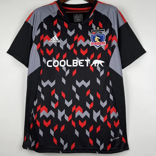 23-24 Colo-Colo Black Red Red Training Shirts