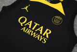 23-24 PSG Jordan Black Tank top and shorts suit