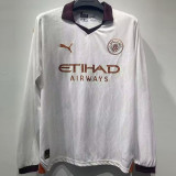 23-24 Man City Away Long Sleeve Soccer Jersey (长袖)