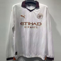 23-24 Man City Away Long Sleeve Soccer Jersey (长袖)