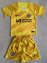 23-24 CHE Yellow GoalKeeper Kids Soccer Jersey