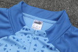 23-24 Man City Sky Blue Kids Half Pull Tracksuit (童装)(半拉链)