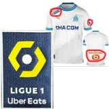 23-24 Marseille Home 1:1 Fans Soccer Jersey (Print all Sponsor)