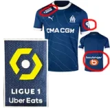 23-24 Marseille Away 1:1 Fans Soccer Jersey (Print all Sponsor)