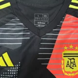 24-25 Argentina Blakc GoalKeeper Fans Soccer Jersey