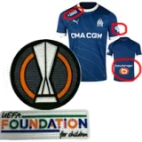 23-24 Marseille Away Player Version Soccer Jersey (Print all Sponsor)