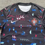 24-25 Portugal Black Training Shirts