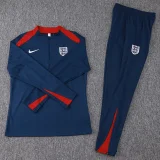 24-25 England Royal blue Half Pull Tracksuit (半拉链)