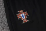24-25 Portugal Black Half Pull Tracksuit (半拉链)