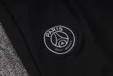 24-25 PSG Black Half Pull Tracksuit (半拉链)(红色领)