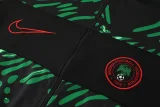 24-25 Nigeria Black Green Jacket Tracksuit #01
