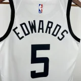 22-23 TIMBERWOLVES EDWARDS #5 White City Edition Top Quality Hot Pressing NBA Jersey