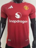 24-25 Man Utd Home Player Version Soccer Jersey