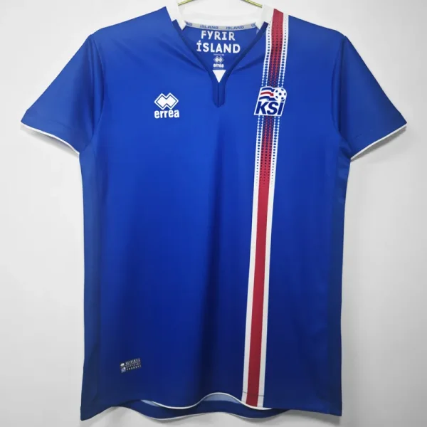 2016-2017 Iceland Home Retro Soccer Jersey