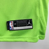 TIMBERWOLVES EDWARDS #5 Fluorescent green Top Quality Hot Pressing NBA Jersey (Trapeze Edition)飞人版