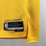 22-23 LAKERS TOSCANO #95 Yellow Top Quality Hot Pressing NBA Jersey(圆领)