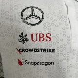 2024 F1 Mercedes White Polo Racing Suit (有领)