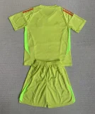 24-25 Mexico Fluorescent Yellow GoalKeeper Kids Soccer Jersey