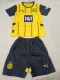 24-25 Dortmund Home Kids Soccer Jersey (带袖广告)