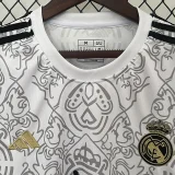 23-24 RMA White Special Edition Fans Soccer Jersey *队徽花纹