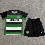 24-25 Sporting Lisbon Home Kids Soccer Jersey