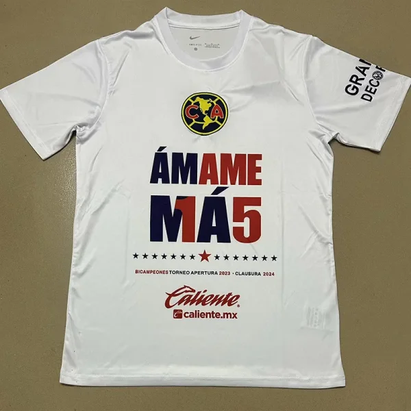 23-24 Club America White Champion Special Edition Training Shirts 15冠军版