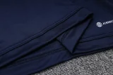 23-24 Italy Royal Blue Kids Half Pull Tracksuit #E686 (童装) (半拉链)