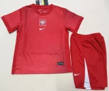 24-25 Poland Away Kids Soccer Jersey