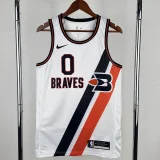 2019-20 Clippers WESTBROOK #0 White City Edition Top Quality Hot Pressing NBA Jersey