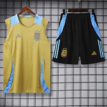 24-25 Argentina Earthy Gold Tank top and shorts suit