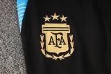 24-25 Argentina Black Half Pull Tracksuit (半拉链)