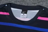 24-25 France Black Training Short Suit (条纹)