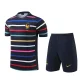 24-25 France Black Training Short Suit (条纹)