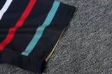 24-25 France Black Training Short Suit (条纹)