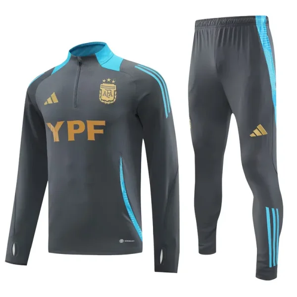 24-25 Argentina Grey Half Pull Tracksuit (半拉链)