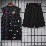 24-25 Portugal Black Tank top and shorts suit