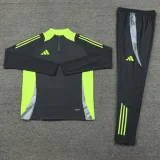 2024 AD Dark gray Half Pull Tracksuit #AB07 (半拉链)