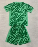 24-25 PSG Green GoalKeeper Kids Soccer Jersey