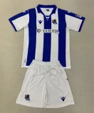 24-25 Real Sociedad Home Kids Soccer Jersey