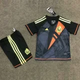 24-25 Mexico Black Grey GoalKeeper Kids Soccer Jersey