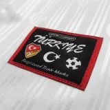 1996 Turkey White Retro Soccer Jersey
